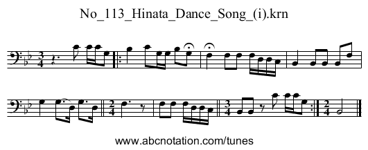 No_113_Hinata_Dance_Song_(i).krn - staff notation