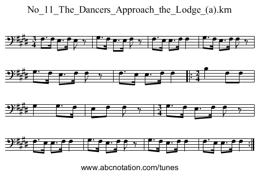 No_11_The_Dancers_Approach_the_Lodge_(a).krn - staff notation