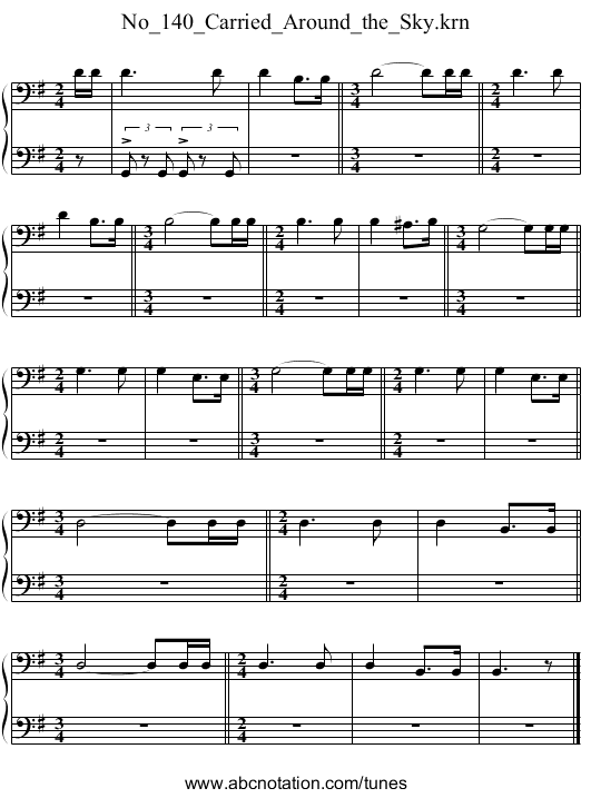 No_140_Carried_Around_the_Sky.krn - staff notation
