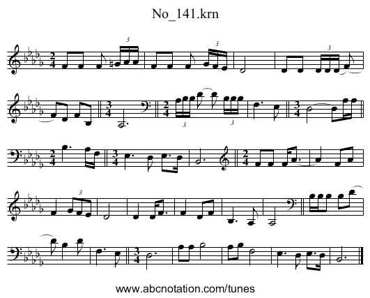 No_141.krn - staff notation
