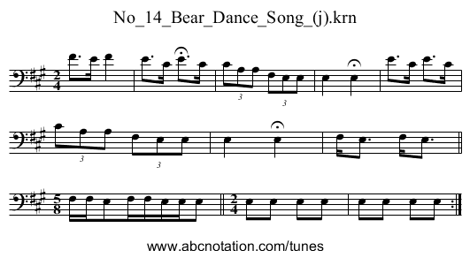 No_14_Bear_Dance_Song_(j).krn - staff notation
