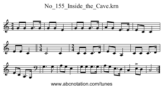 No_155_Inside_the_Cave.krn - staff notation