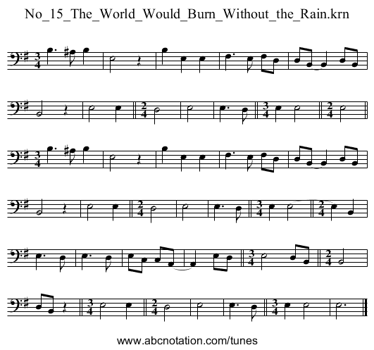 No_15_The_World_Would_Burn_Without_the_Rain.krn - staff notation