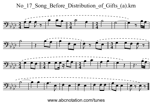 No_17_Song_Before_Distribution_of_Gifts_(a).krn - staff notation
