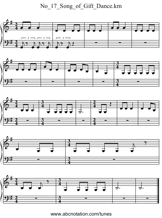 No_17_Song_of_Gift_Dance.krn - staff notation
