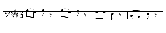 No_198_Skunk_Dance_Song_(b).krn - staff notation