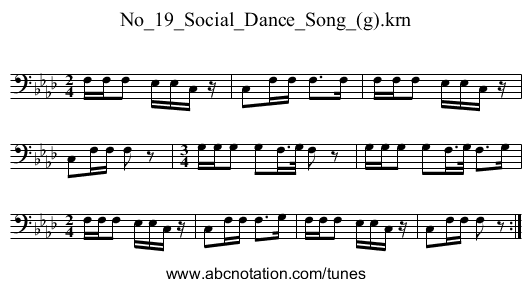 No_19_Social_Dance_Song_(g).krn - staff notation