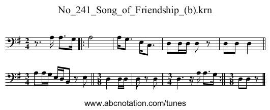 No_241_Song_of_Friendship_(b).krn - staff notation