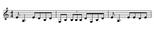 No.26 The Green Fields Of Glentown - staff notation