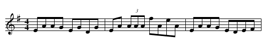 No.32 Yellow Tinker - staff notation
