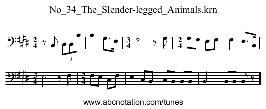 No_34_The_Slender-legged_Animals.krn - staff notation