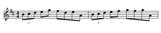 No.42 The Teelin Highland - staff notation