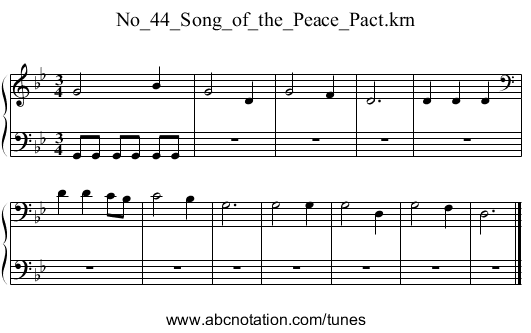 No_44_Song_of_the_Peace_Pact.krn - staff notation