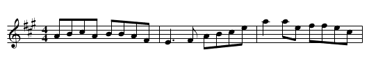No.5 The Turnpike - staff notation