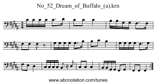 No_52_Dream_of_Buffalo_(a).krn - staff notation