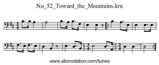 No_52_Toward_the_Mountains.krn - staff notation