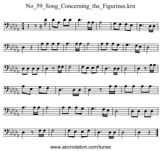 No_59_Song_Concerning_the_Figurines.krn - staff notation