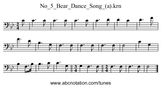 No_5_Bear_Dance_Song_(a).krn - staff notation