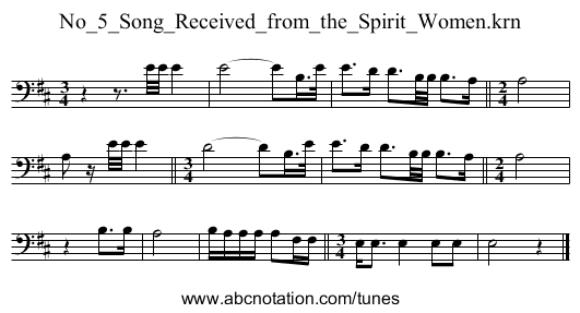 No_5_Song_Received_from_the_Spirit_Women.krn - staff notation