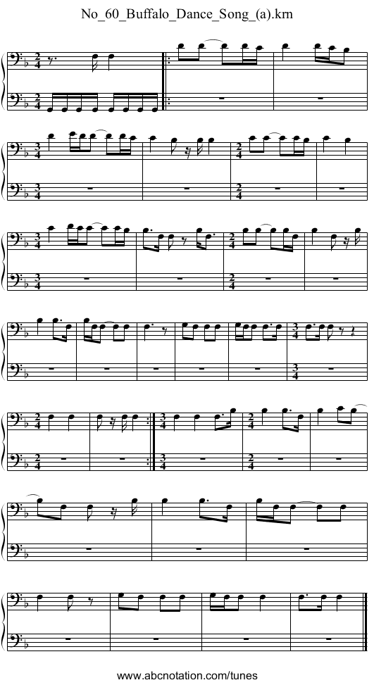 No_60_Buffalo_Dance_Song_(a).krn - staff notation