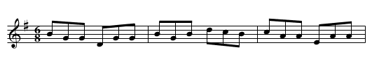 No.66 The Irish Washerwoman - staff notation