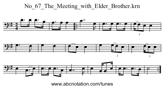 No_67_The_Meeting_with_Elder_Brother.krn - staff notation