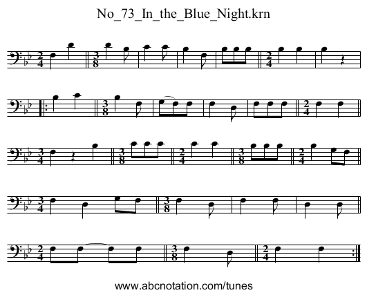 No_73_In_the_Blue_Night.krn - staff notation