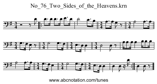 No_76_Two_Sides_of_the_Heavens.krn - staff notation