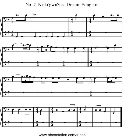 No_7_Niski'gwu?n's_Dream_Song.krn - staff notation