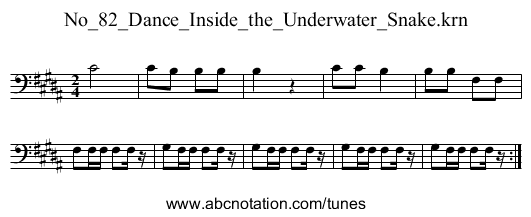 No_82_Dance_Inside_the_Underwater_Snake.krn - staff notation