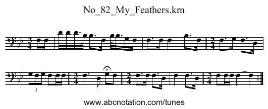 No_82_My_Feathers.krn - staff notation