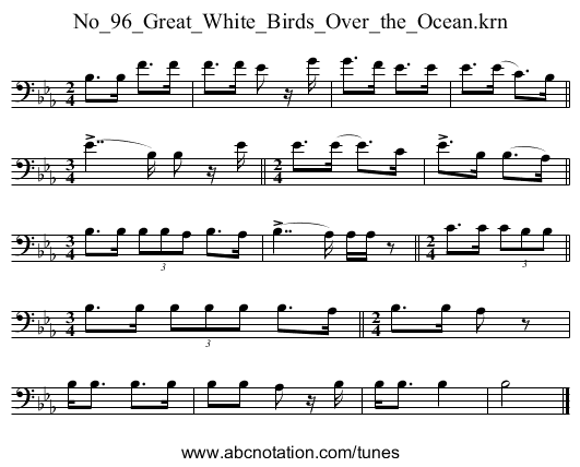 No_96_Great_White_Birds_Over_the_Ocean.krn - staff notation
