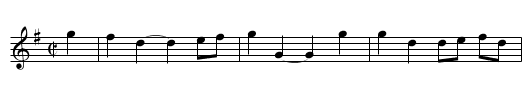 Nobody's Jig. WCD3/1.063 - staff notation