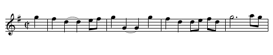 Nobody’s Jigg - staff notation