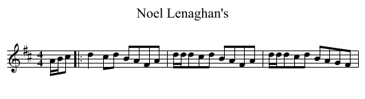 Noel Lenaghan's - staff notation