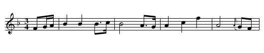 Nóirín Bán - staff notation
