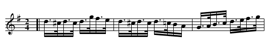 Non joli gar&ccedil;on - staff notation
