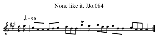 None like it. JJo.084 - staff notation