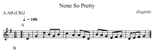 None So Pretty - staff notation
