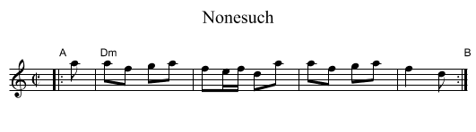 Nonesuch - staff notation