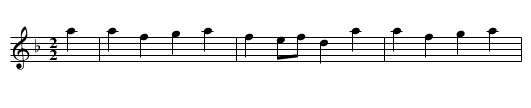 Nonesuch - staff notation