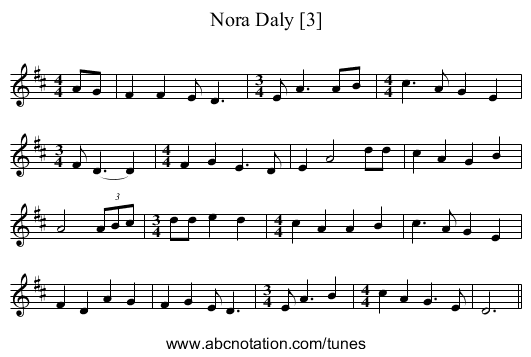 Nora Daly [3] - staff notation