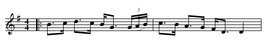 Norah Link's Strathspey - staff notation
