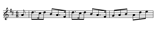 Norah, the Bride of Kildare - staff notation