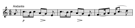 Norah - staff notation