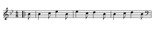 Noran Kista - staff notation