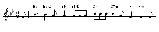 N&oslash;ringen - staff notation