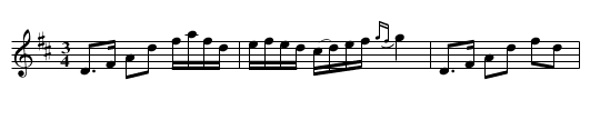 Norrbommens polska - staff notation