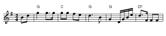 Norrbottens brudmarsch - staff notation