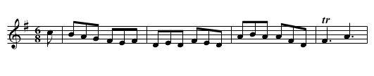 Norry's Lake - staff notation
